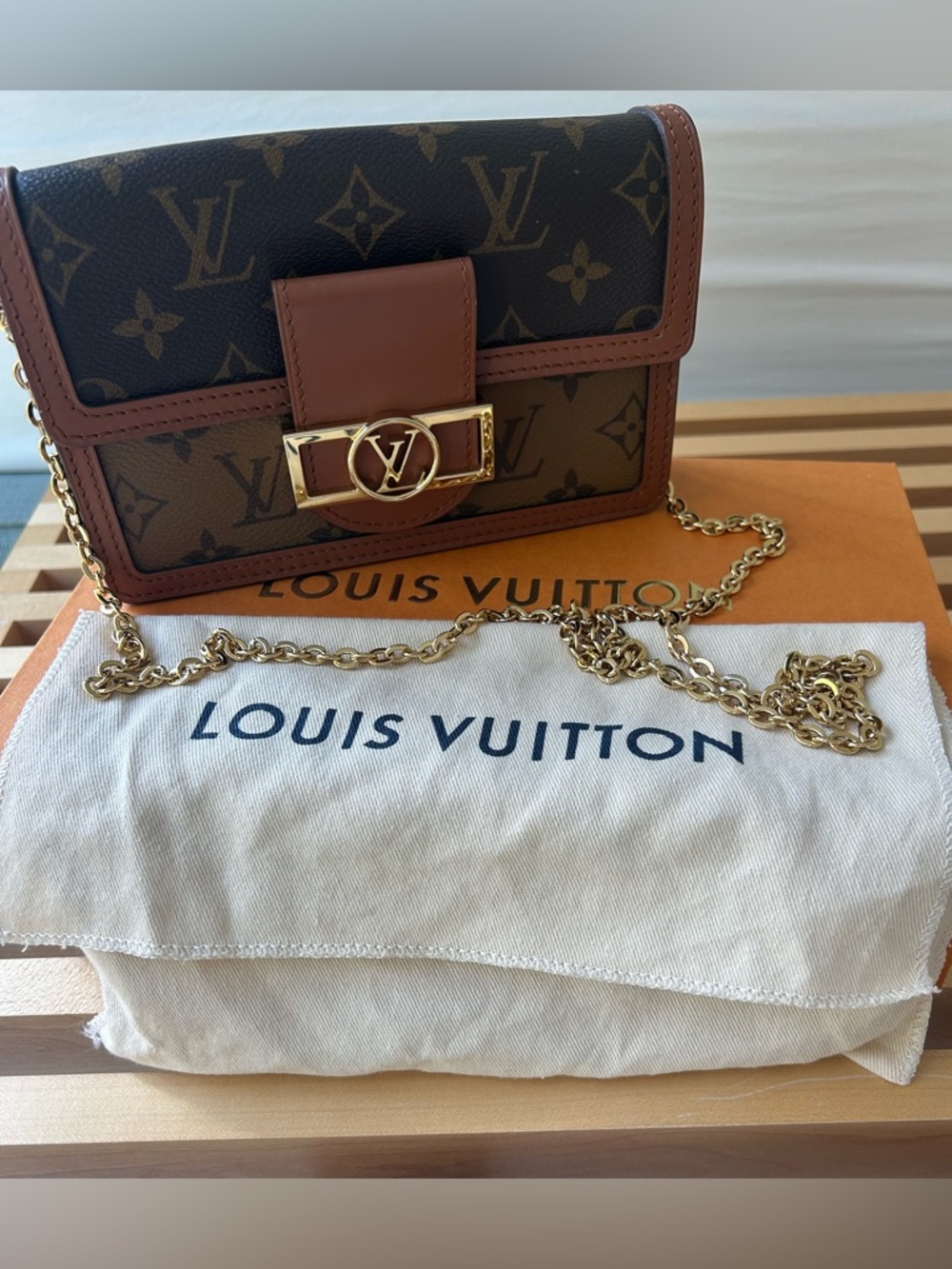 Louis Vuitton Dauphine Chain Wallet
